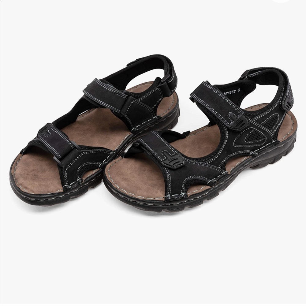 Jousen Beach Sport Sandel NWB Black Double Strap Outdoors Sandals - Size 11